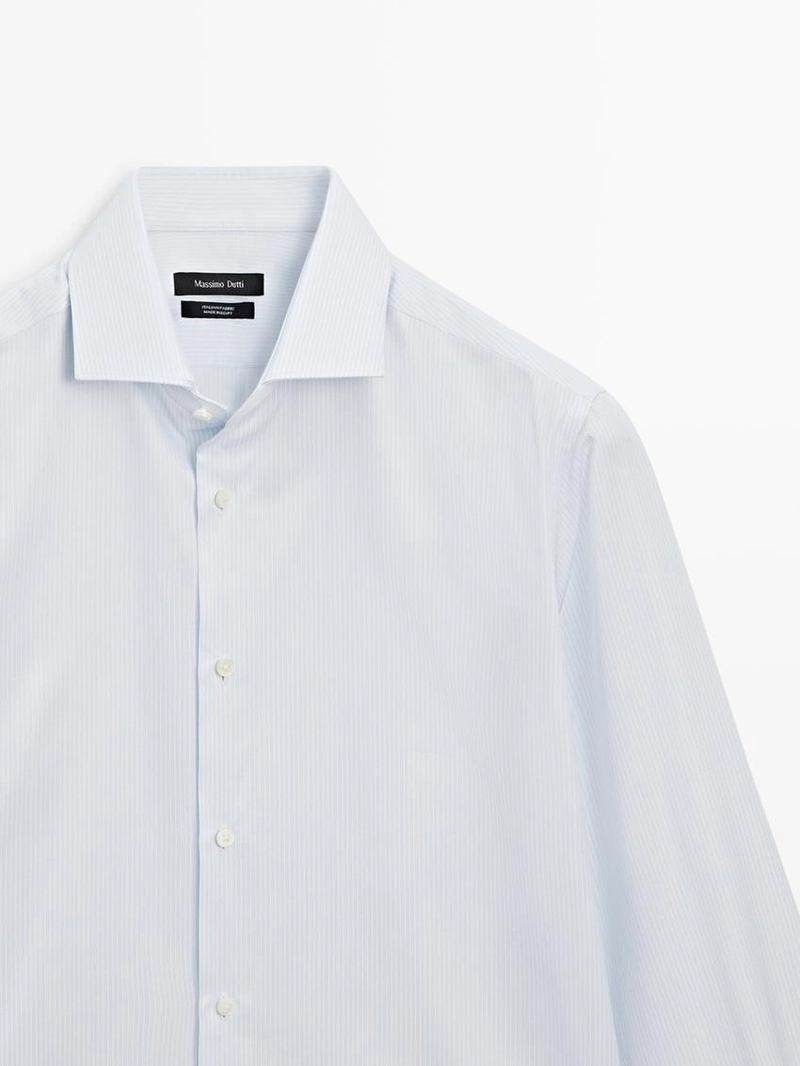 Рубашка slim fit из 100% хлопка