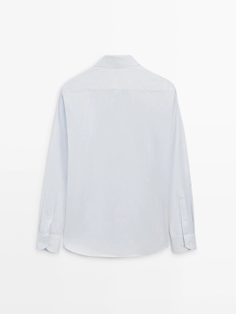Рубашка slim fit из 100% хлопка