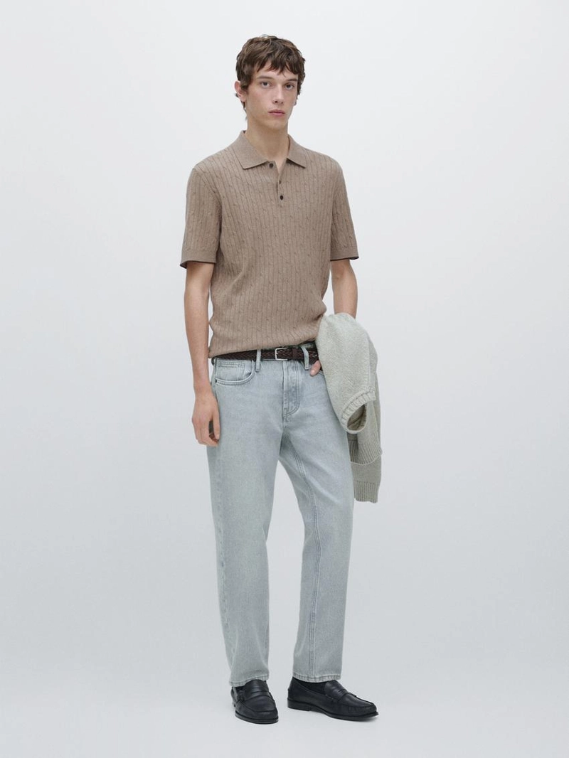 Джинсы узкого кроя cropped slim fit
