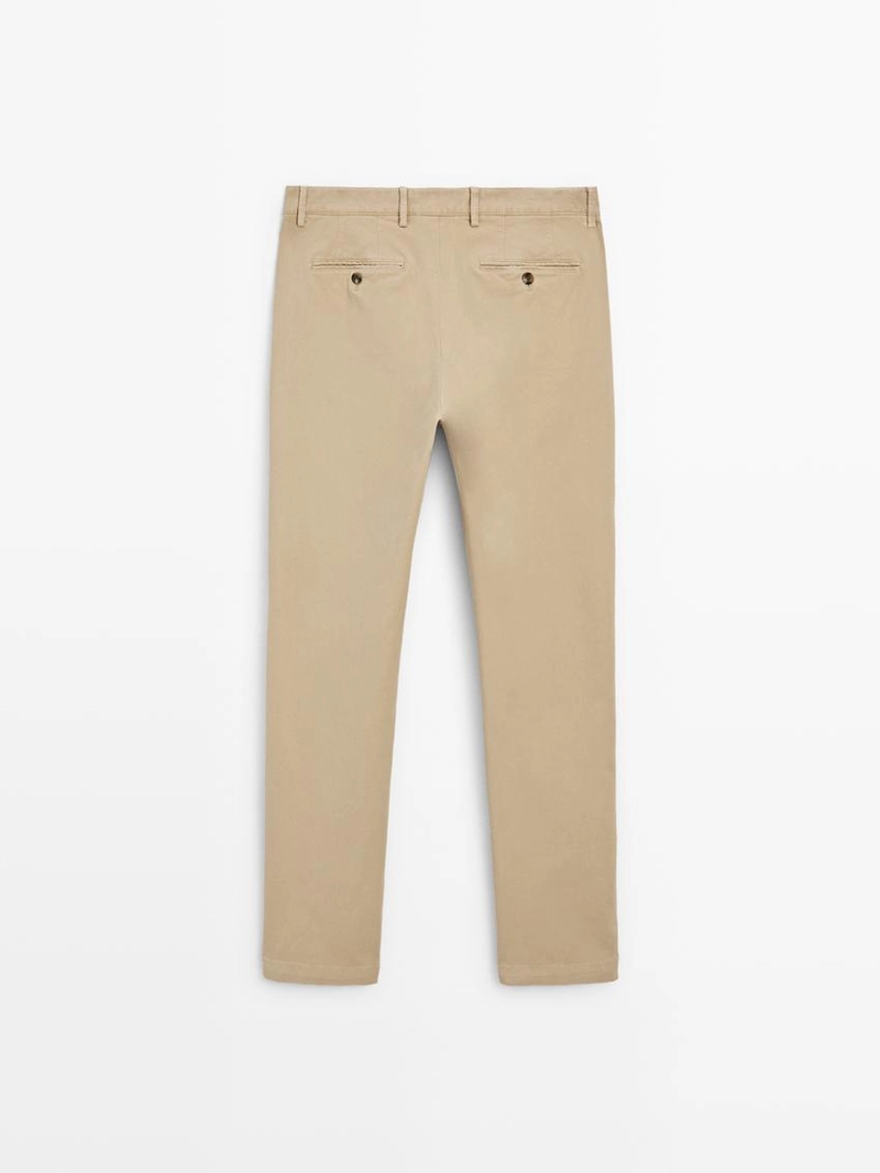 Брюки slim-fit с микротекстурой