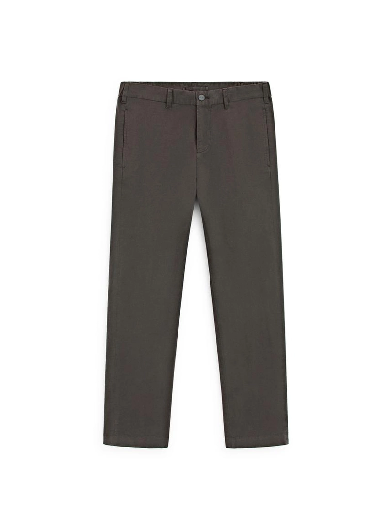 Брюки slim fit из хлопкового смесового материала