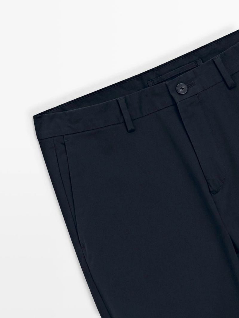 Брюки из хлопка slim fit