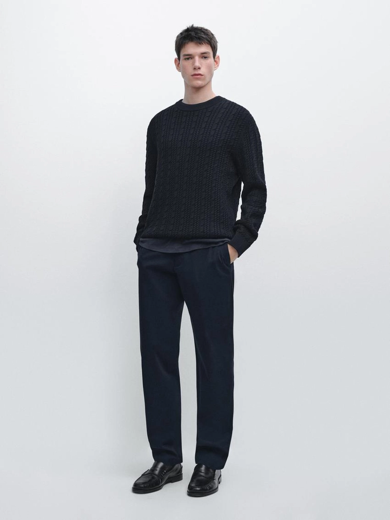 Брюки из хлопка slim fit