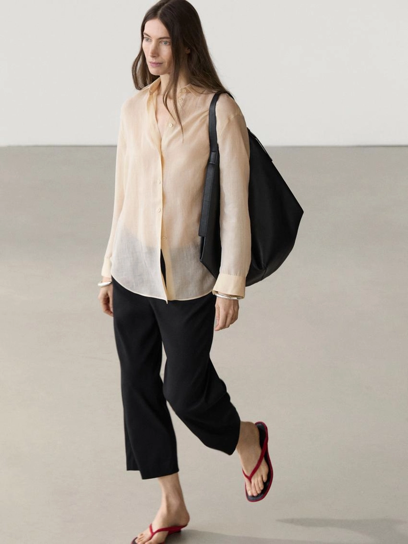 Рубашка с воротником с рубашкой из коллекции massimo dutti