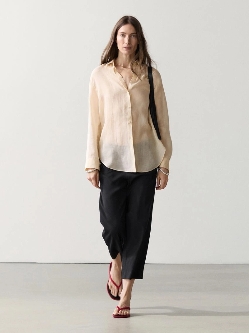 Рубашка с воротником с рубашкой из коллекции massimo dutti