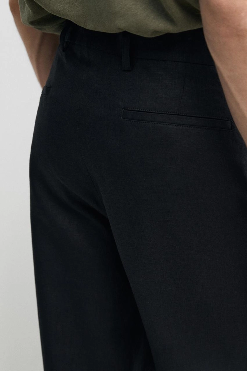 Брюки для костюма tailored fit из 100% льна