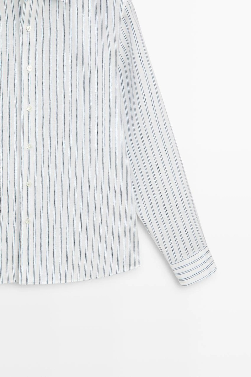 Рубашка из 100% льна regular fit