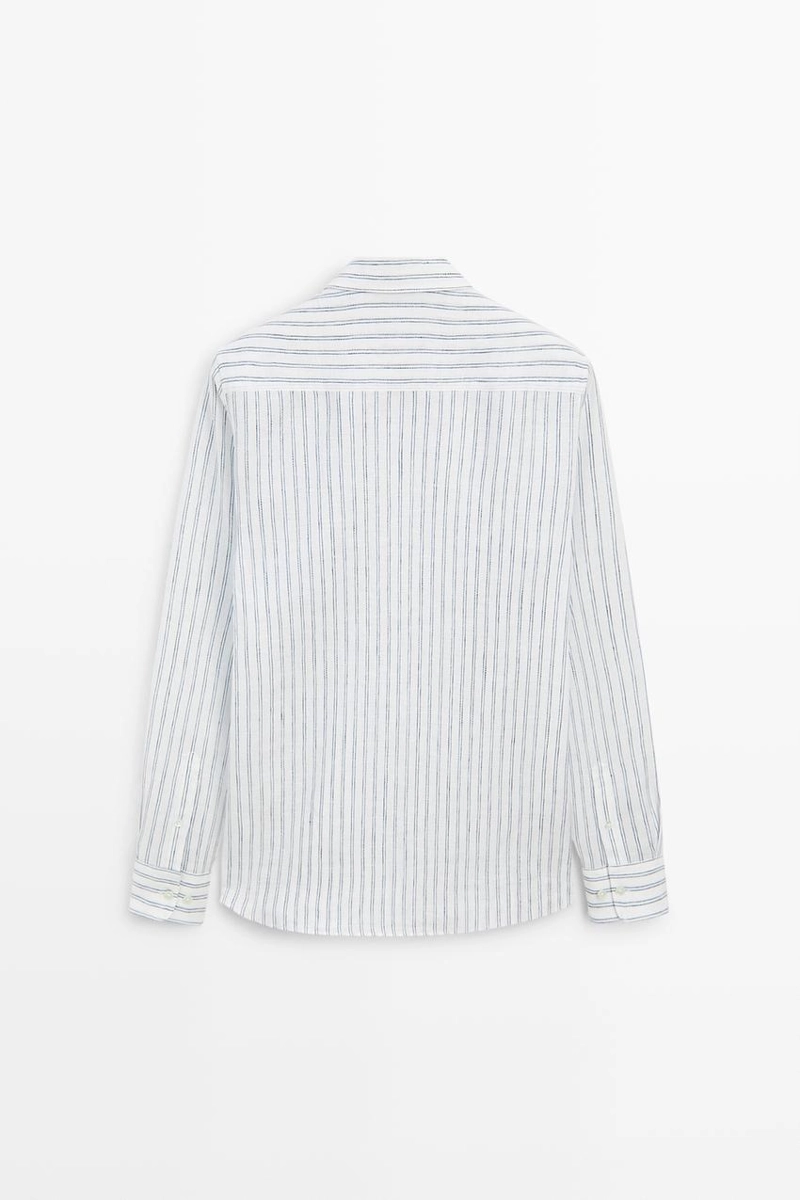 Рубашка из 100% льна regular fit