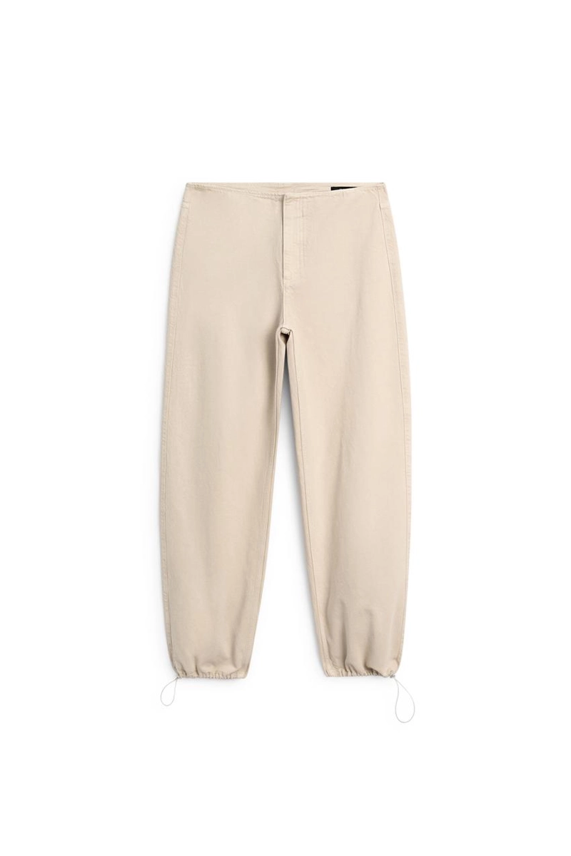Штаны свободного кроя из ткани парашют massimo dutti
