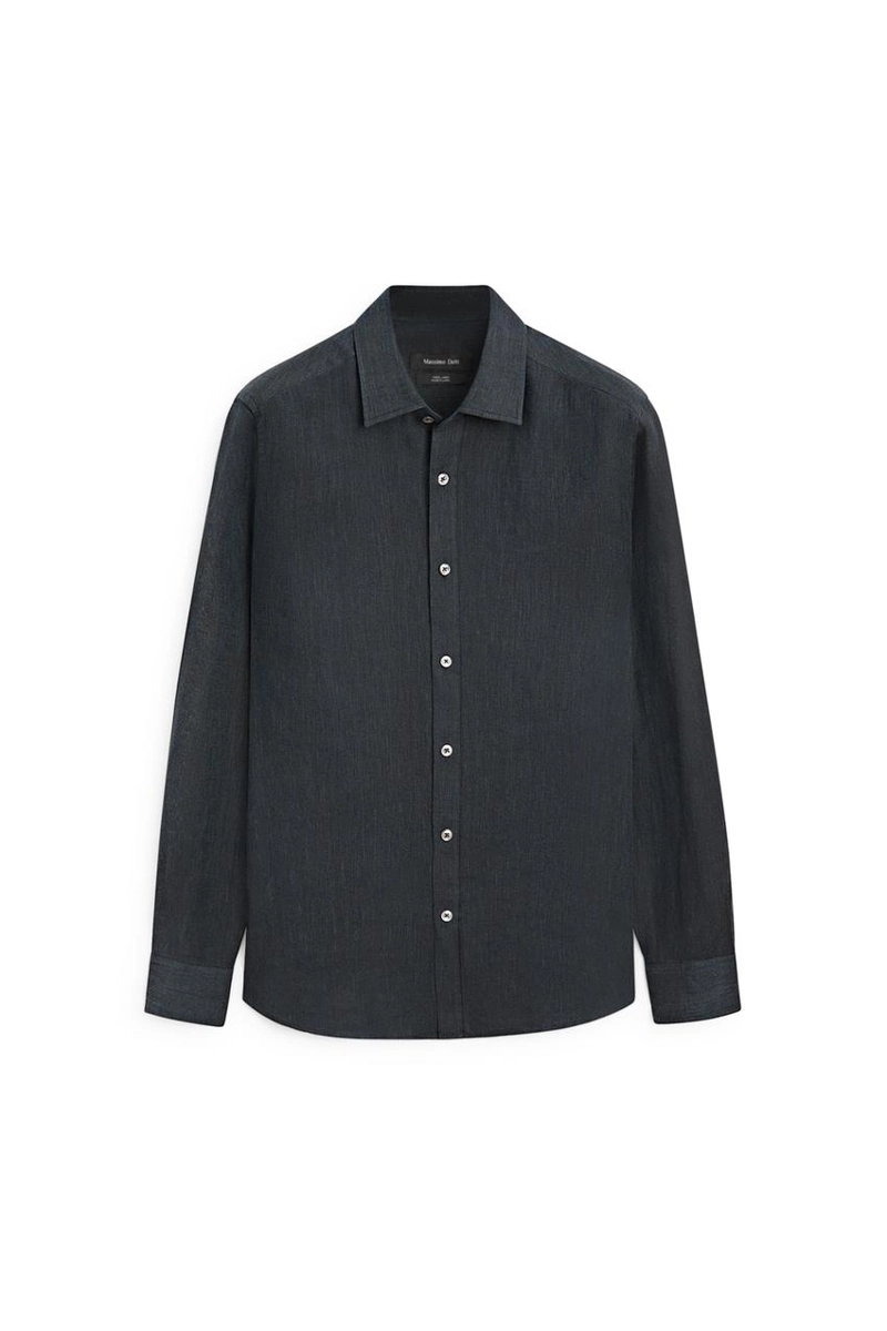 Рубашка regular fit из 100% льна