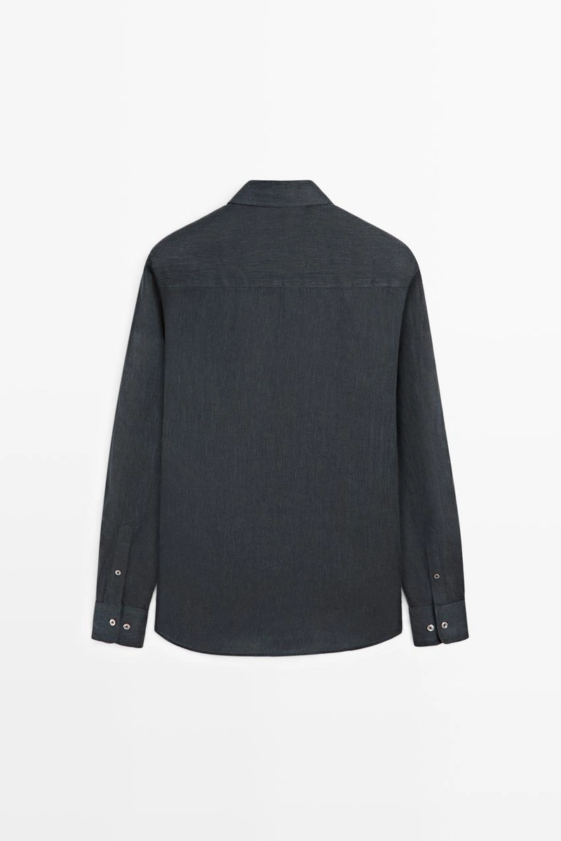 Рубашка regular fit из 100% льна
