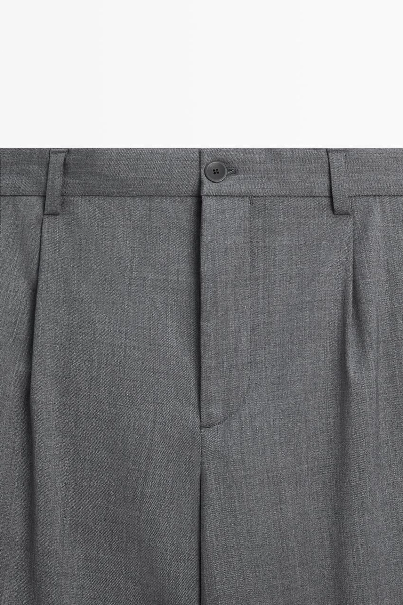 Брюки из смешанной шерсти cool wool с вытачками