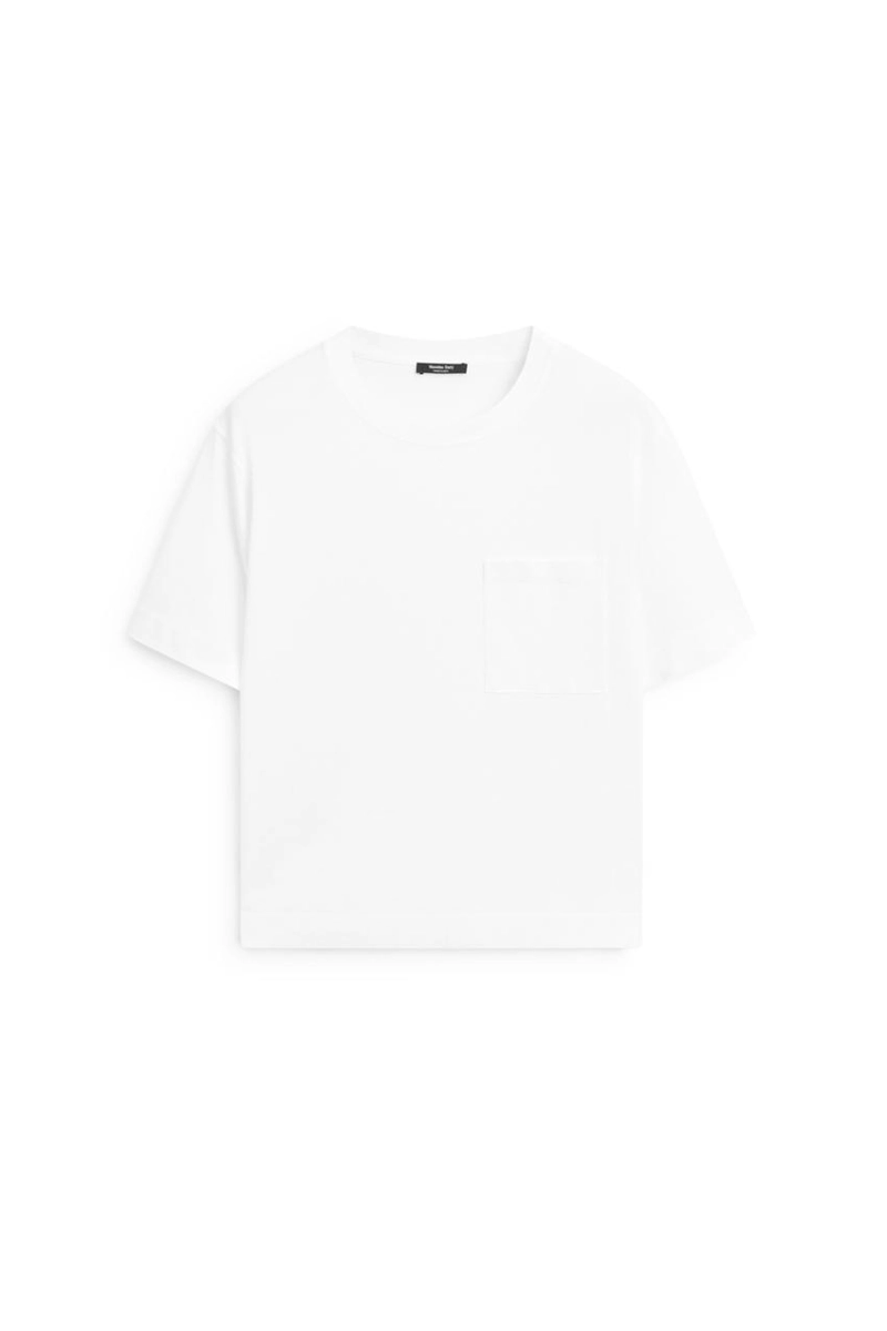 Футболка с коротким рукавом и накладным карманом massimo dutti