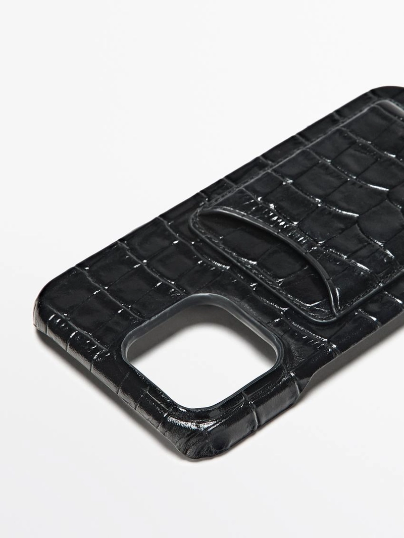 Чехол для iphone 16 pro max из кожи наппа