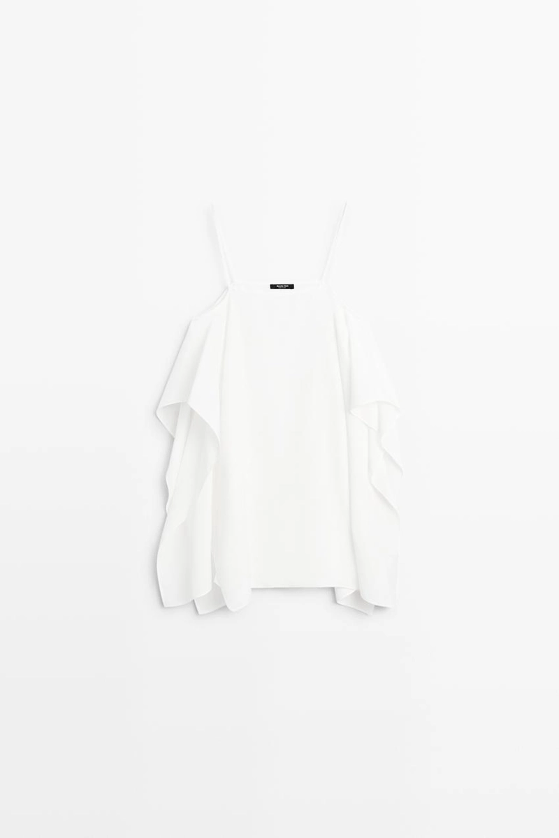 Топ на тонких бретелях massimo dutti