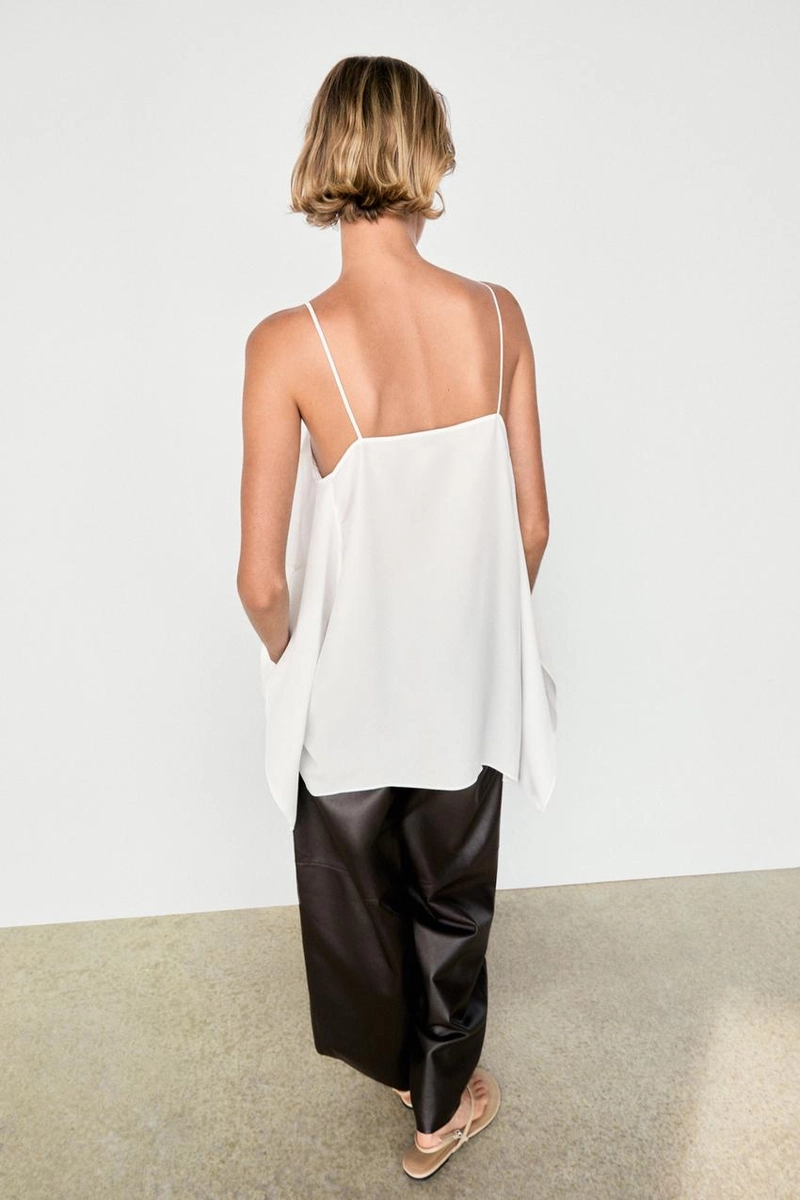 Топ на тонких бретелях massimo dutti