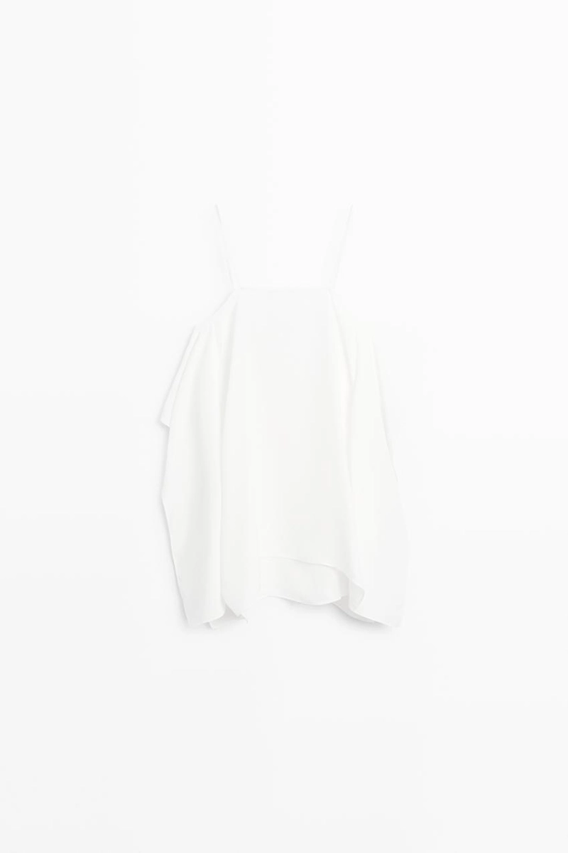 Топ на тонких бретелях massimo dutti