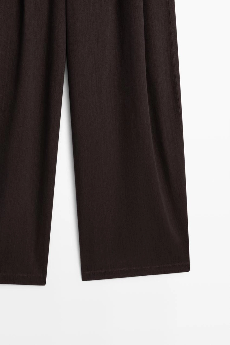 Джинсы с защипами и свободным кроем massimo dutti