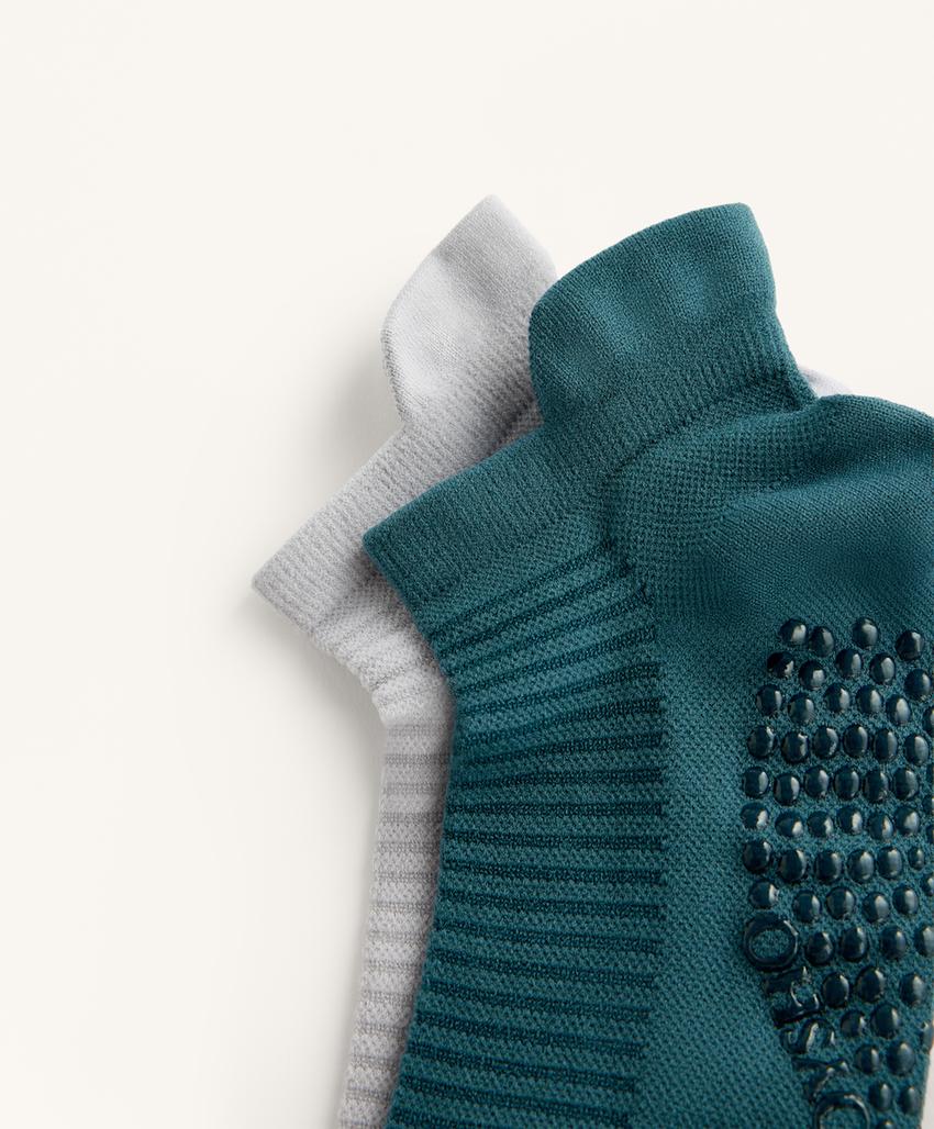 2 пары носков-сникеров из смесового полиамида для йоги и пилатеса