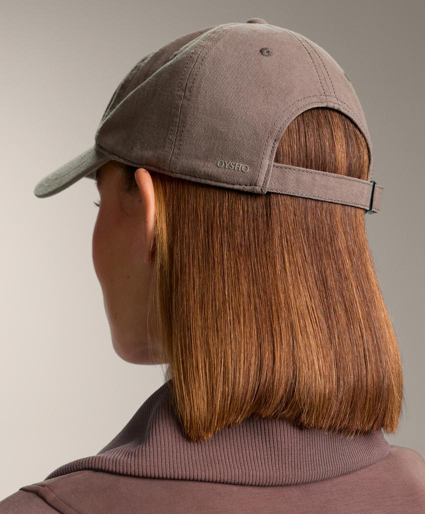 Кепка из 100%-го хлопка с эффектом выгорания