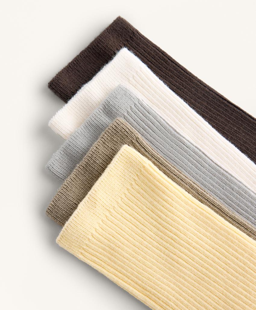 5 пар классических носков из смесового хлопка