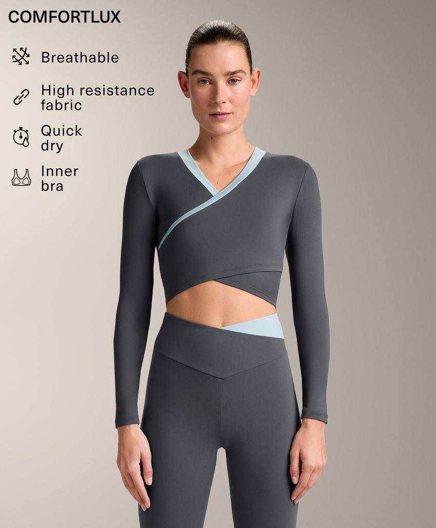 Tank top Comfortlux с длинным рукавом и контрастными деталями