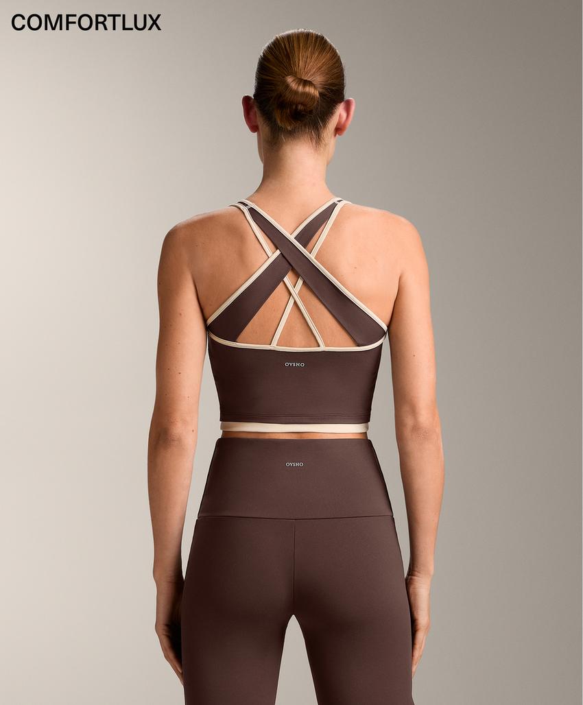 Tank top Comfortlux с контрастной перекрестной спинкой