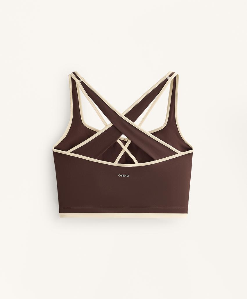 Tank top Comfortlux с контрастной перекрестной спинкой