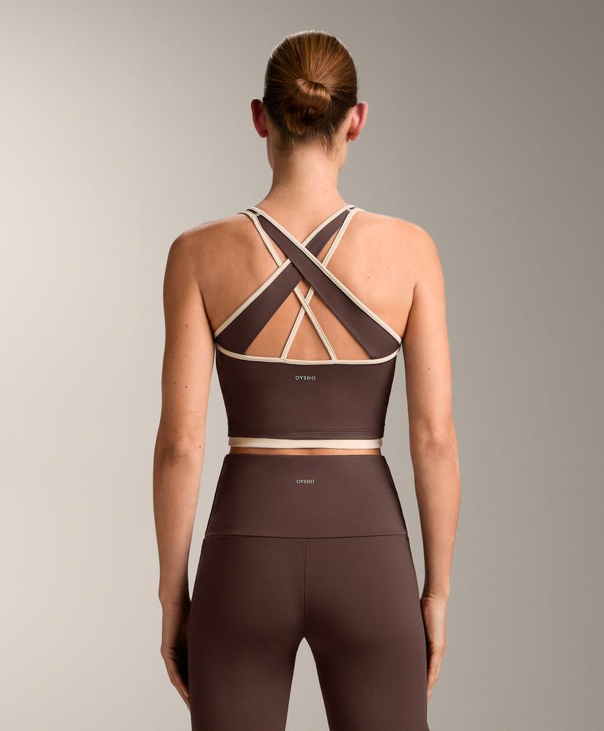 Tank top Comfortlux с контрастной перекрестной спинкой