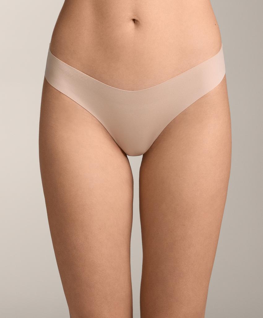 Pack de 5 cuecas clássicas invisíveis em mistura de poliamida com corte em V