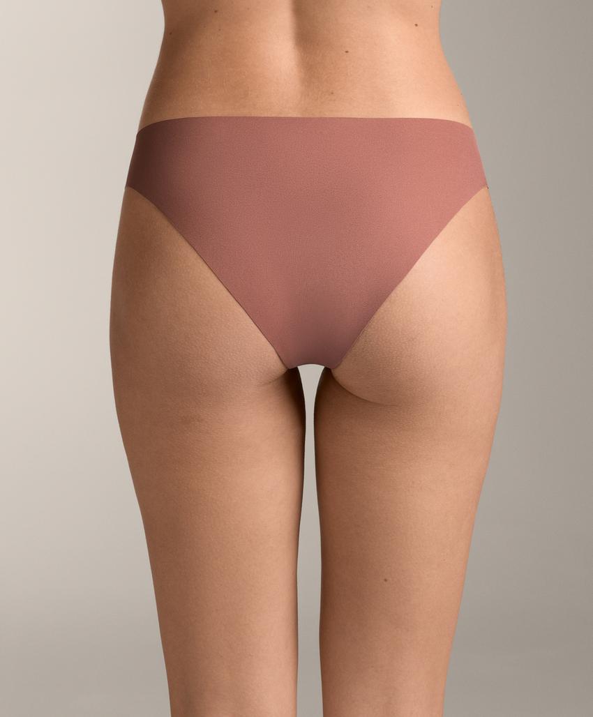 Pack de 5 cuecas clássicas invisíveis em mistura de poliamida com corte em V