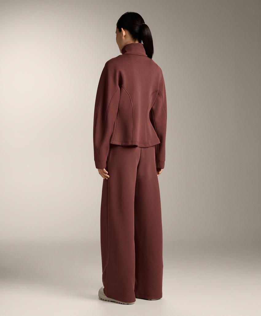 Брюки High rise Rib из мягкой ткани с модалом