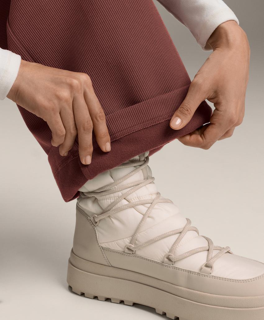 Брюки High rise Rib из мягкой ткани с модалом