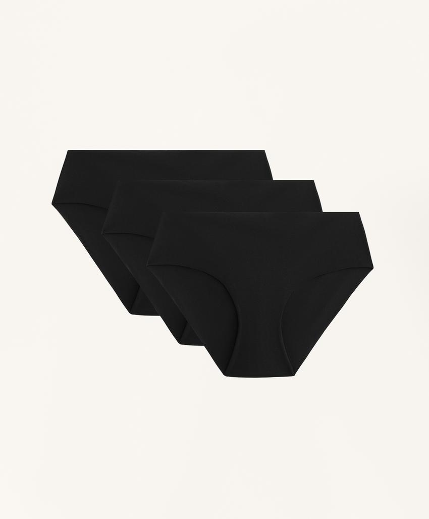 3 незаметных под одеждой классических трусов из смесового полиамида