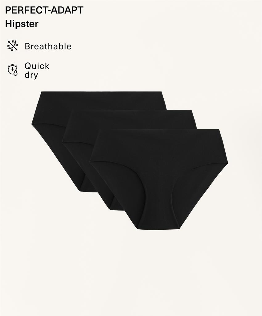 3 незаметных под одеждой классических трусов из смесового полиамида