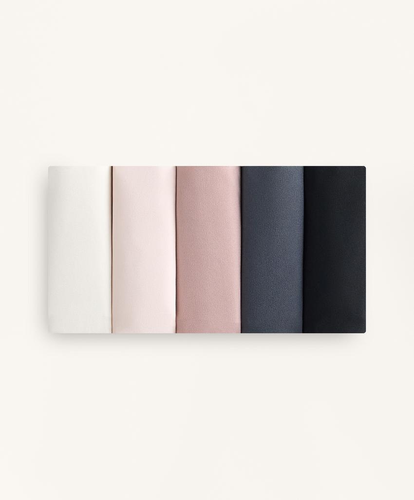 5 трусов танга из смесового полиамида с лазерной обработкой края