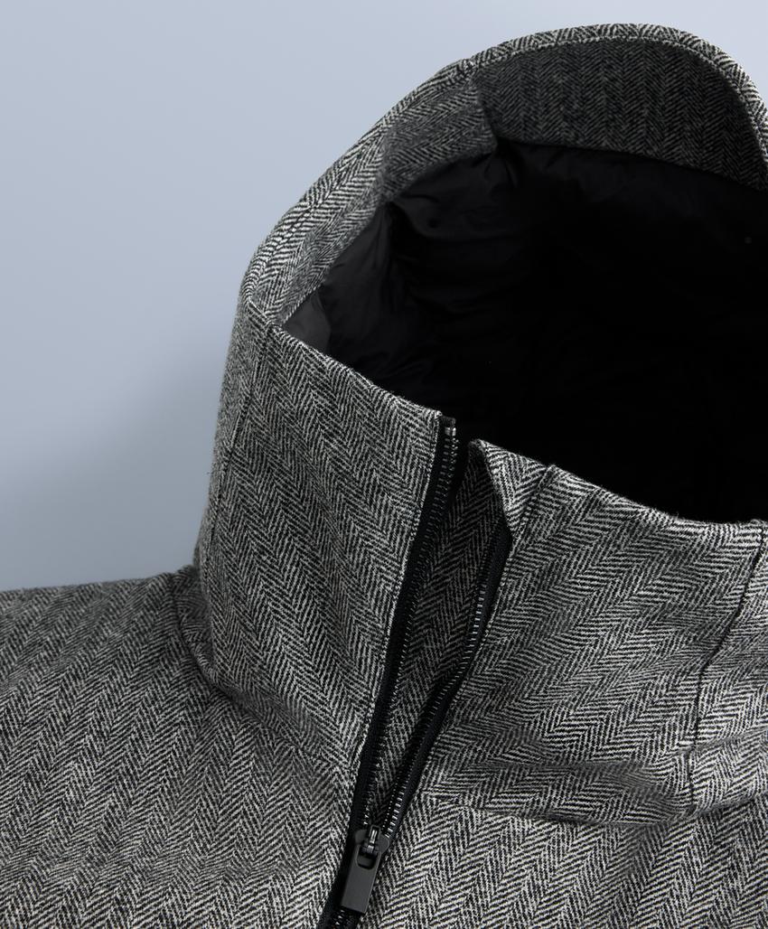 Куртка fellex® из шерсти и синтепона для лыж anthracite grey