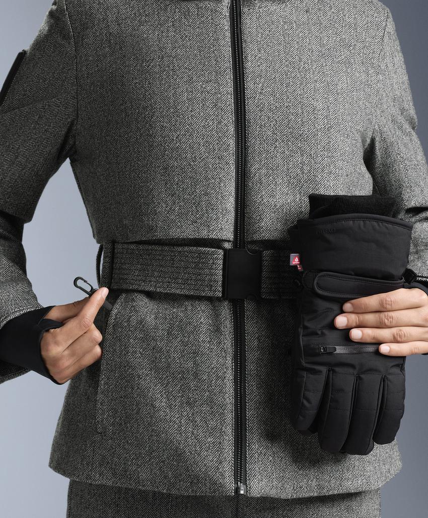 Куртка fellex® из шерсти и синтепона для лыж anthracite grey