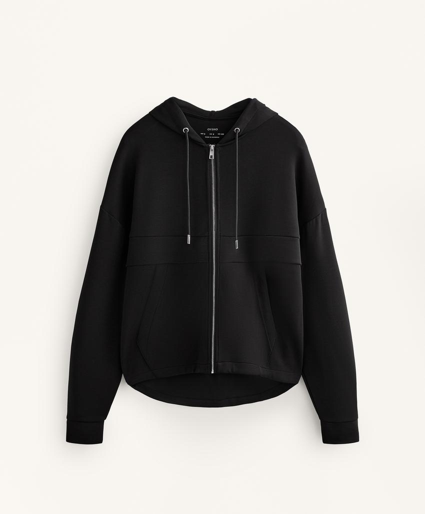 Толстовка на молнии из мягкого модала