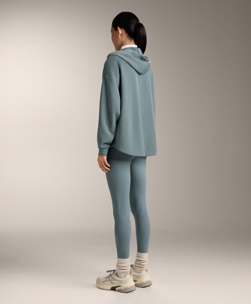 Толстовка Rib на молнии из модала с мягким прикосновением