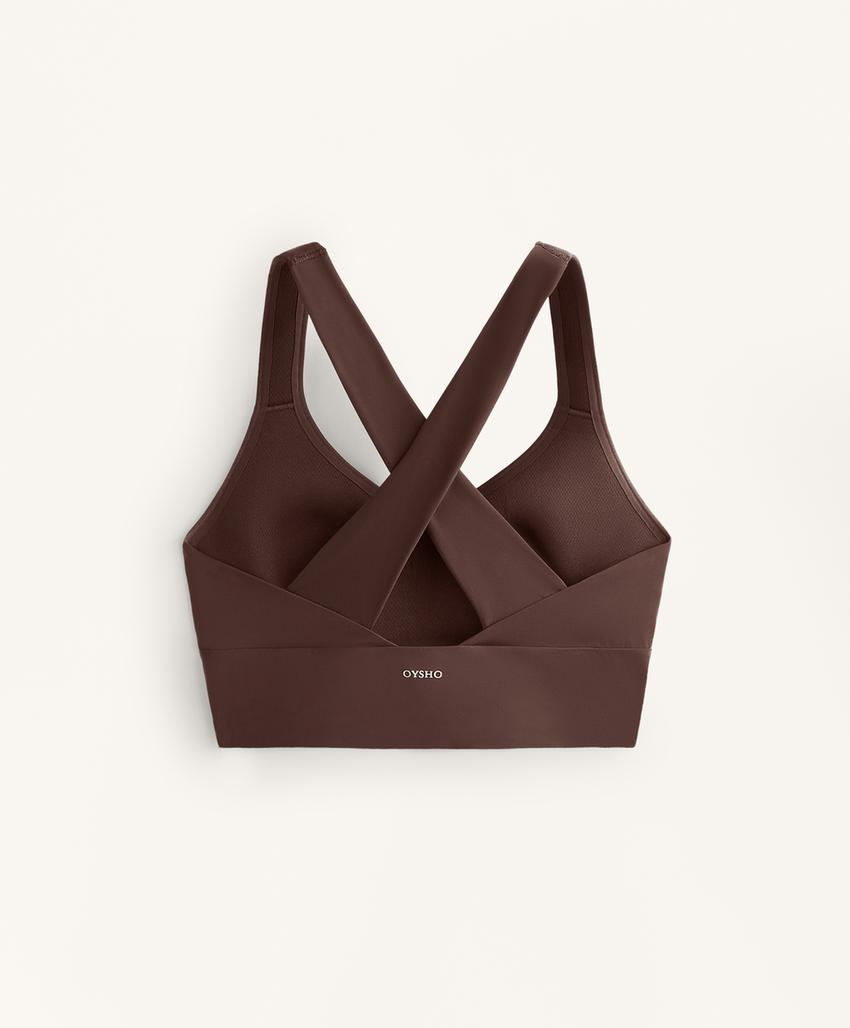 Light Touch medium-support crossover back bra