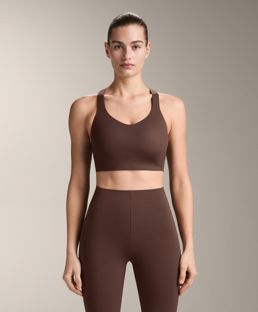 Light Touch medium-support crossover back bra