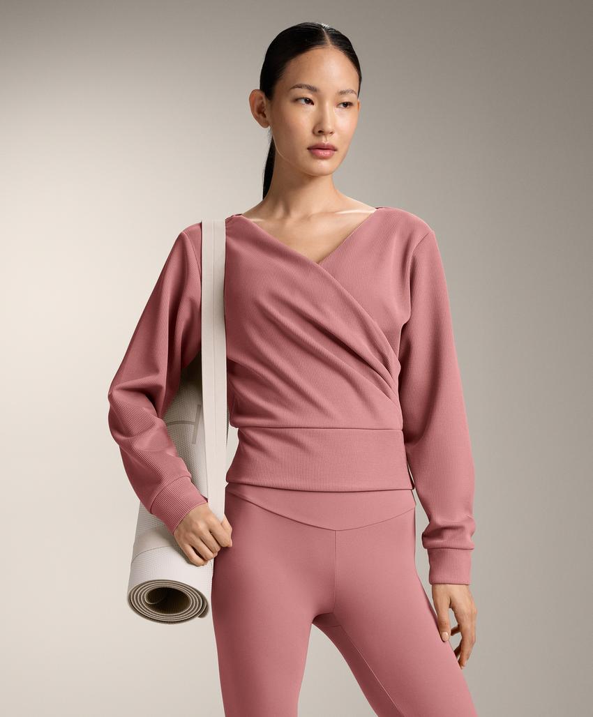 Толстовка Rib с запахом из модала Brushed