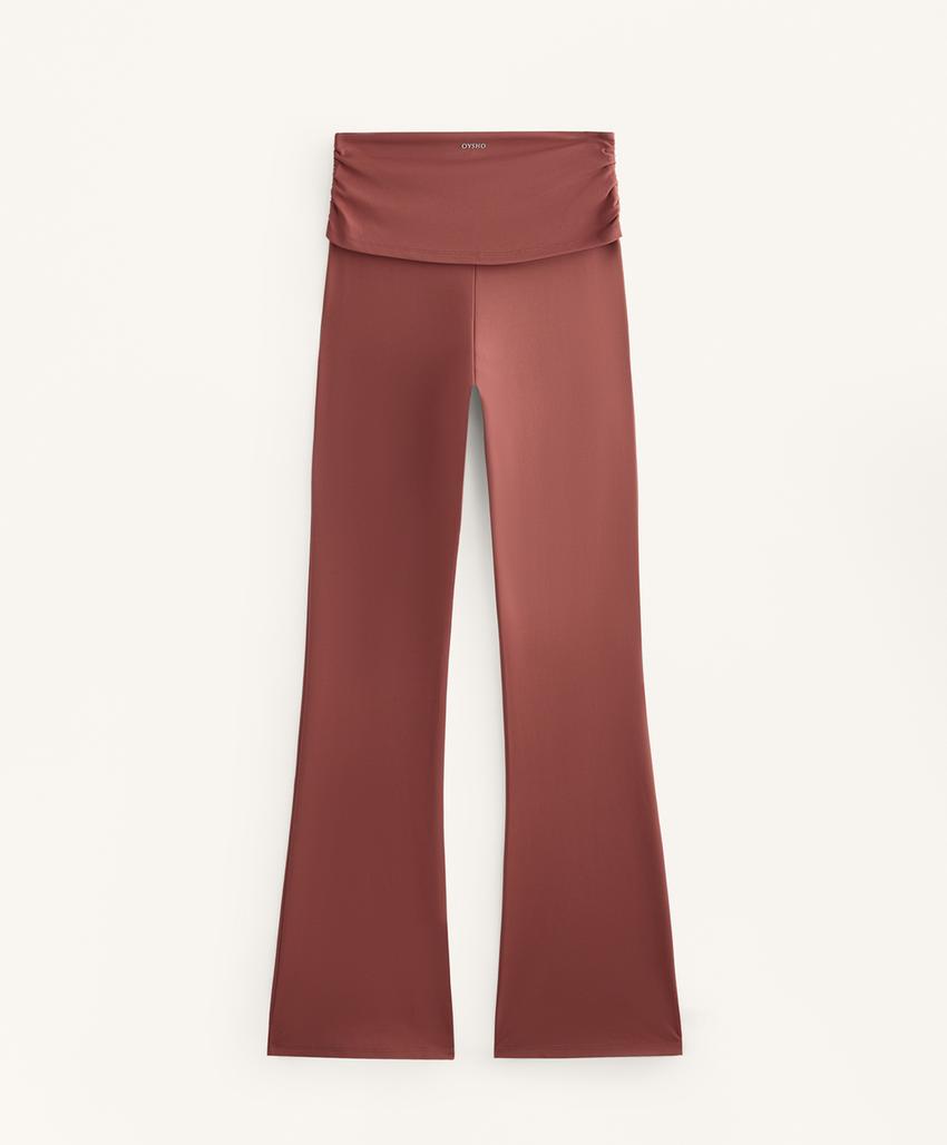 Брюки Flare Comfortlux High rise с драпировкой на талии