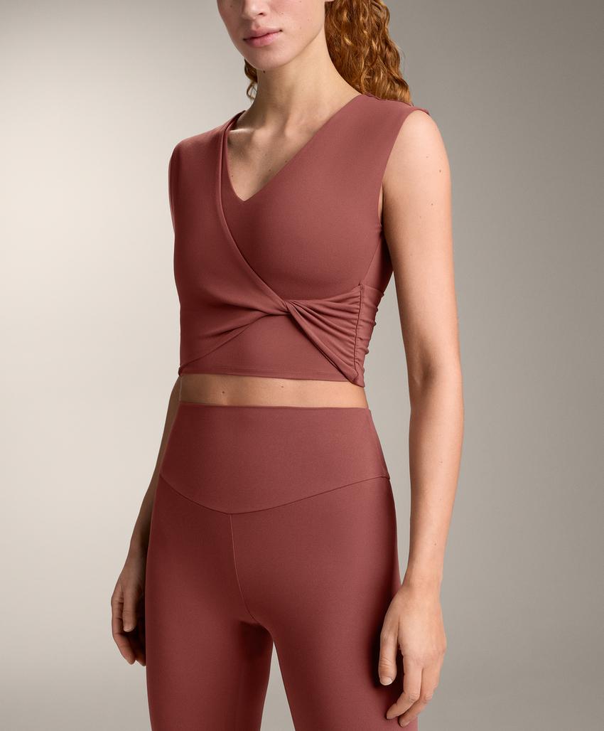 Топ-майка Comfortlux с перекрестными деталями