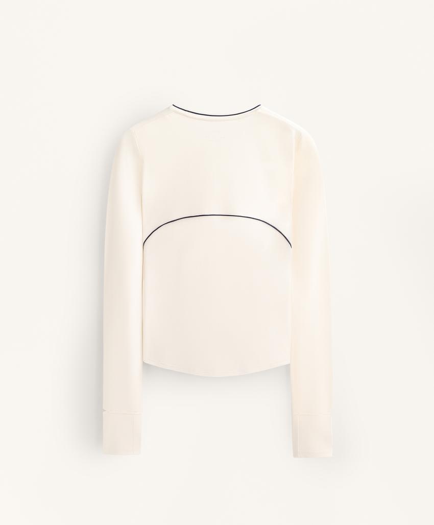 Футболка с длинным рукавом техническая с контрастной отделкой l30424969