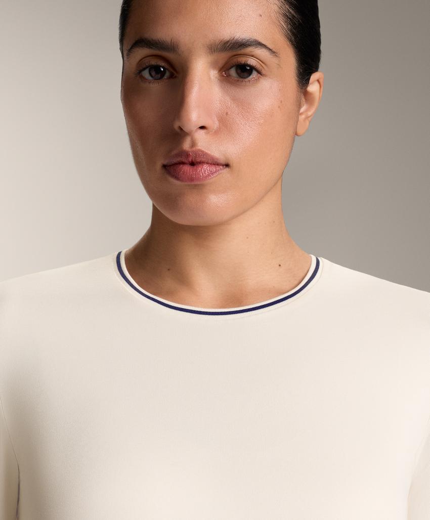 Футболка с длинным рукавом техническая с контрастной отделкой l30424969