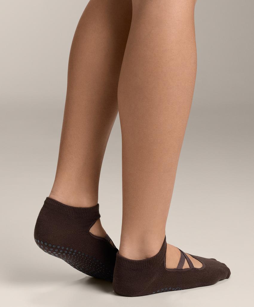 2 пары носков из смесового хлопка с резинками для йоги и пилатеса