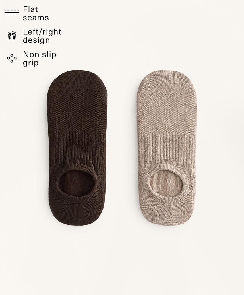 2 пары носков из смесового хлопка для йоги и пилатеса