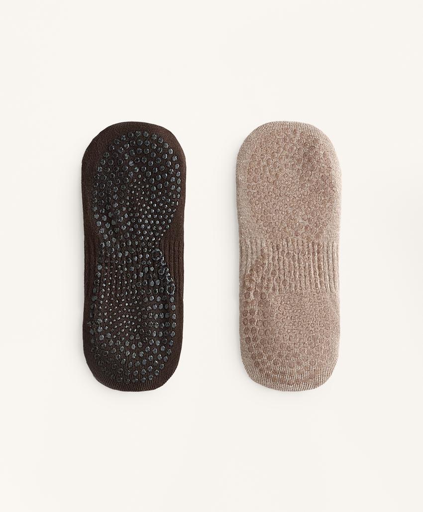 2 пары носков из смесового хлопка для йоги и пилатеса